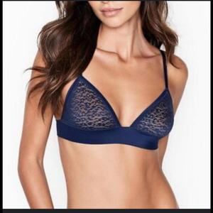 NEW VS Leopard Print The Naked's Triangle Bra Bralette XS Color Black or Navy